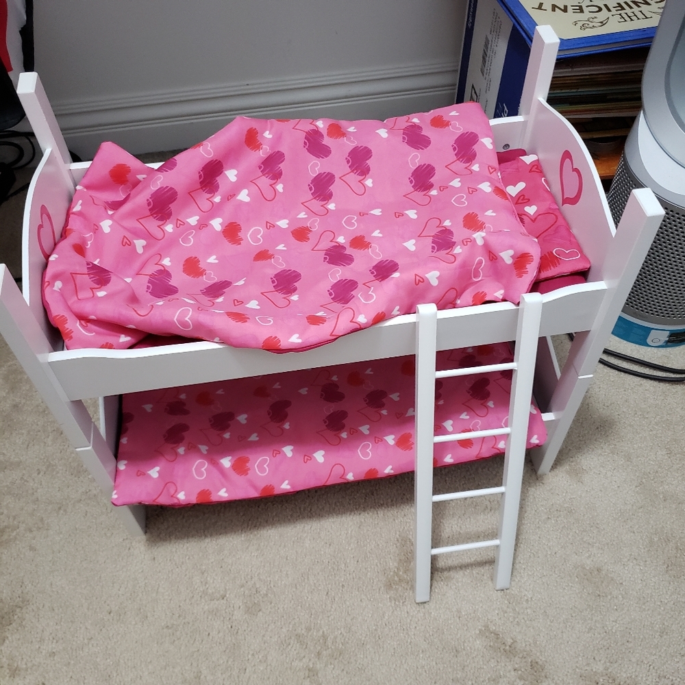 Doll Bunk Beds with Bedding